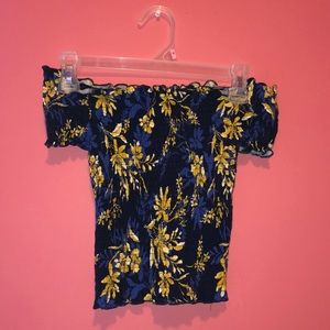 Cute floral crop top